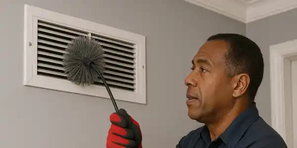 Heater vent cleaning